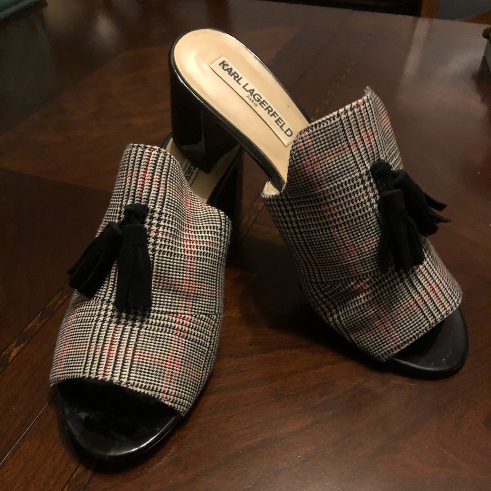 Black, red and white plaid by Karl Lagerfeld